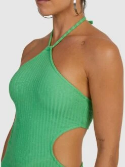 Roxy Izabella Halter Dress -Roxy Shop urjkd03060 roxyw gns0 dtl1