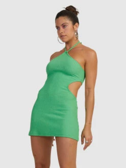 Roxy Izabella Halter Dress -Roxy Shop urjkd03060 roxyw gns0 frt1