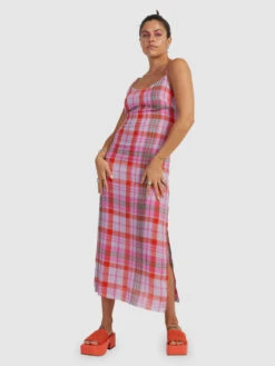 Roxy Tartan Times Slip Shirt Dress -Roxy Shop urjwd03154 roxyw pfm8 sd1