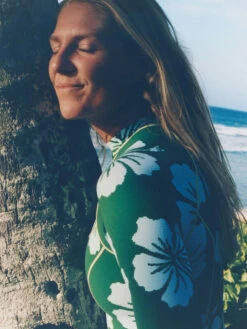 Roxy Digi High Long Sleeve One-Piece Swimsuit -Roxy Shop urjwr03201 roxyl gsj8 frt4