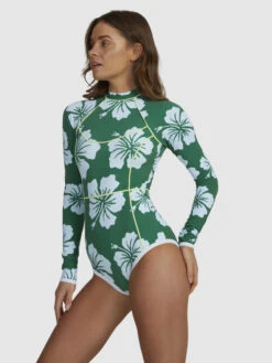 Roxy Digi High Long Sleeve One-Piece Swimsuit -Roxy Shop urjwr03201 roxyw gsj8 sd1