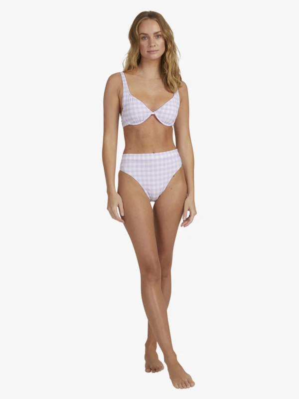 Roxy Heart The Check Underwire Bralette Bikini Top 6 Roxy Heart The Check Underwire Bralette Bikini Top - Image 6