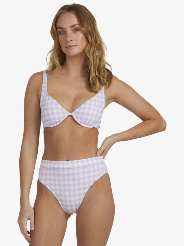 Roxy Heart The Check Underwire Bralette Bikini Top 1 Roxy Heart The Check Underwire Bralette Bikini Top