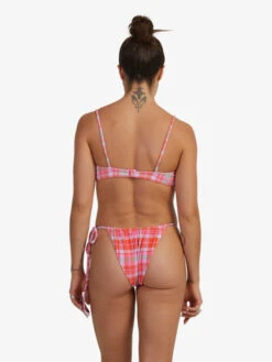 Roxy Tartan Times Underwired Bikini Top -Roxy Shop urjx303079 roxyw nmb8 bck1